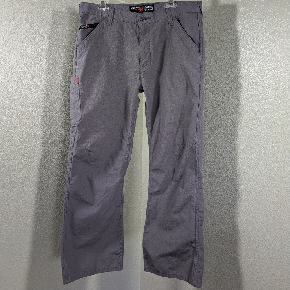 Ariat FR M4 Relaxed DuraLight Ripstop Boot Cut Pant , 35 x 30, Gray